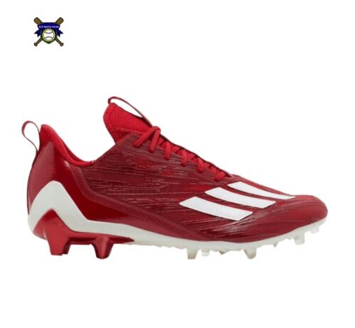 adidas Adizero Primeknit Football Cleats Red/White Men's Size 11 (HP8745) NEW!