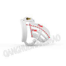 Plastic Male Chastity Device Resin Cage for Men Short/Standard Locking Belt
