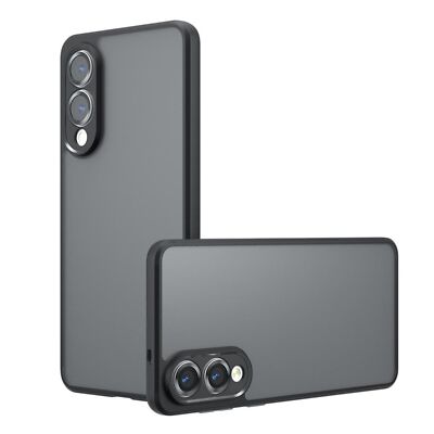Für Samsung Galaxy S25 Edge Armor Big Design TPU PC Hybrid Schutz Hülle Schwarz