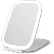 Rechargeable Travel Makeup Mirror with Lights Portable Small Vanity Mirror To...