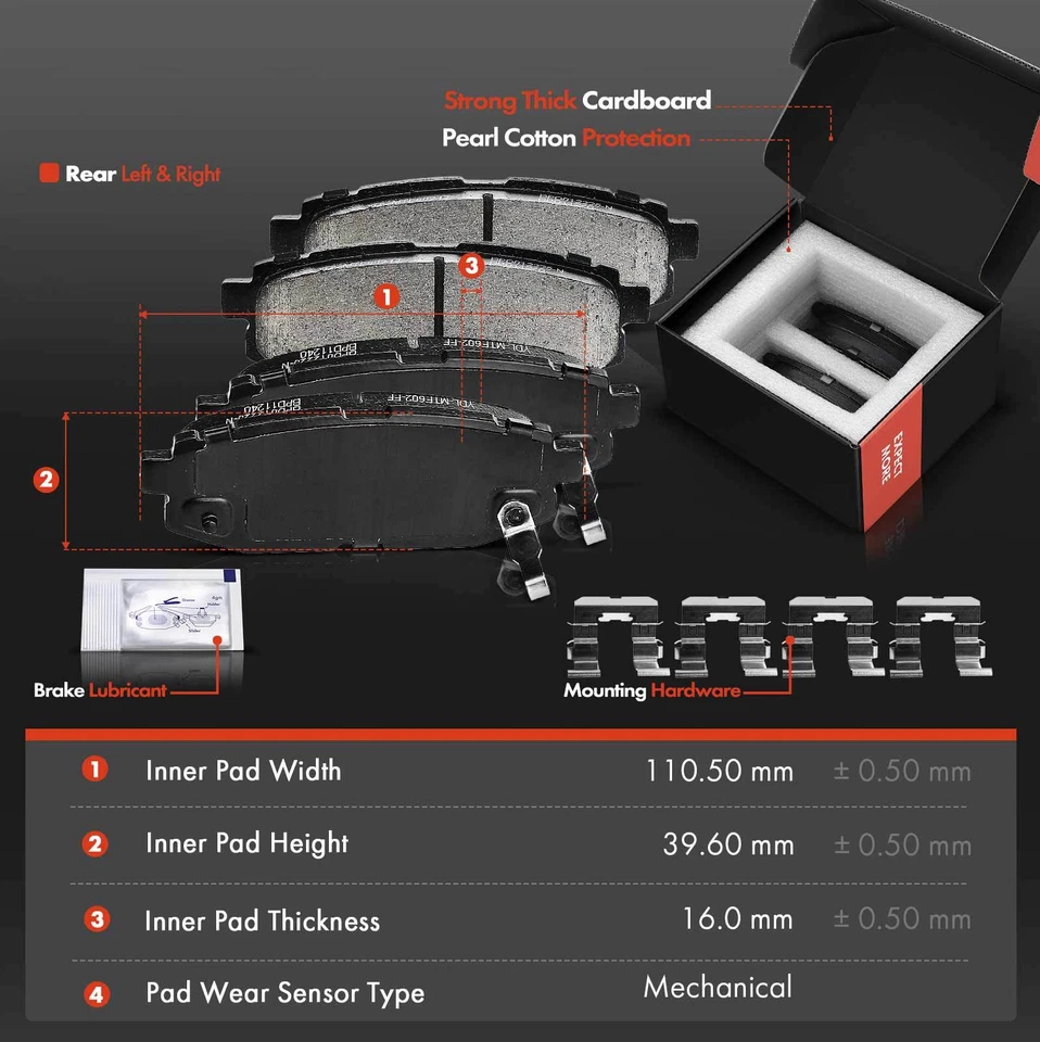 Nuevo 6x Rotores de freno de disco traseros + Pastillas de freno de cerámica para Subaru B9 Tribeca Tribeca Foto 3 de 4