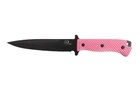 Pig Sticker 8" Black Blade, Pink G10 Handle, Hunting knife Tassie Tiger Knives