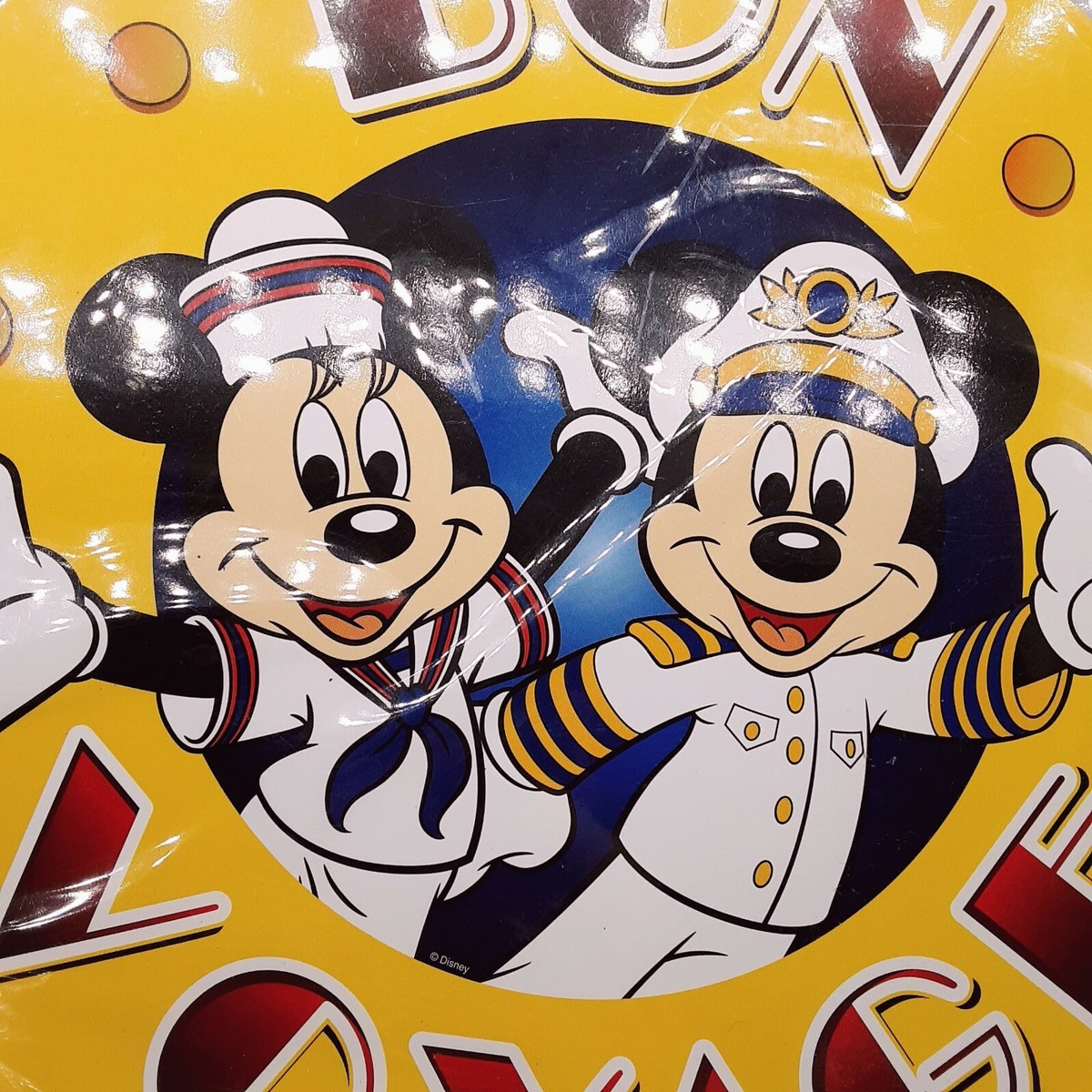 NOS RARE New Mickey & Minnie Mouse Bon Voyage Disney Cruise Line