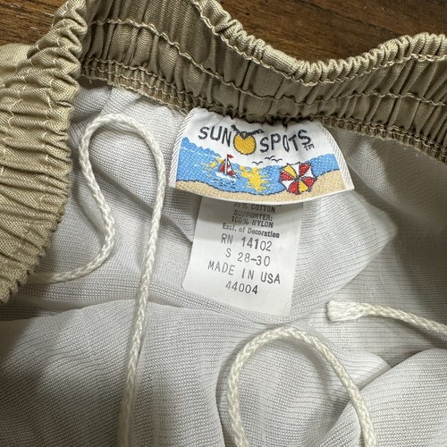Vintage Sun Spots Swimwear Shorts Bathing Suit Men’s Small NEW 80s - Picture 5 of 10