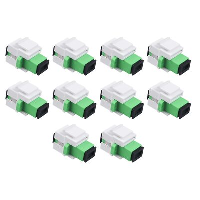 -10pcs SC/APC Fiber Optic Coupler Keystone Jack Modular for Patch Panels and ...