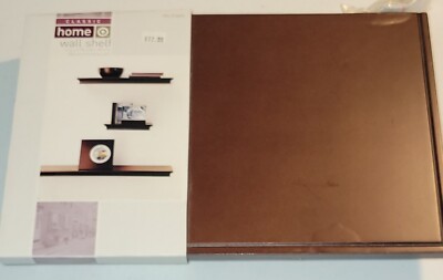 Dark Brown Wall Shelf New Classic Home Rectangle 1.5'' Thick Wood Small Scratch