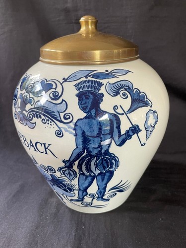 Antique DELFT - Goedewagen - Holland tobacco jar. Marked bottom - Picture 3 of 7