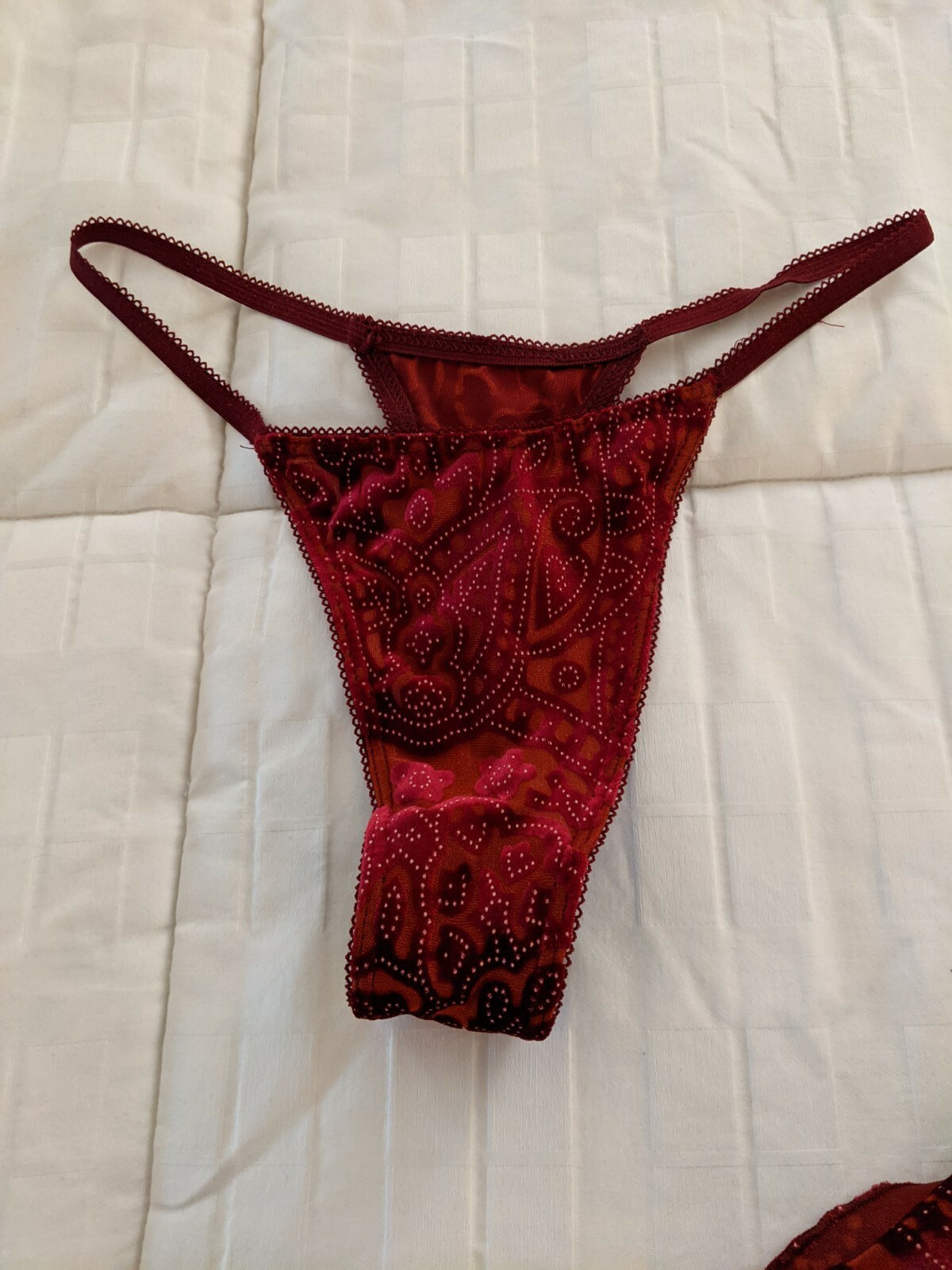 Exclusive of Decorations Teddy and Thong Set - Red | eBay