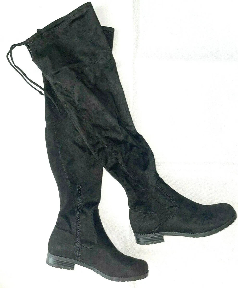 Unisa black fabric clearance boots