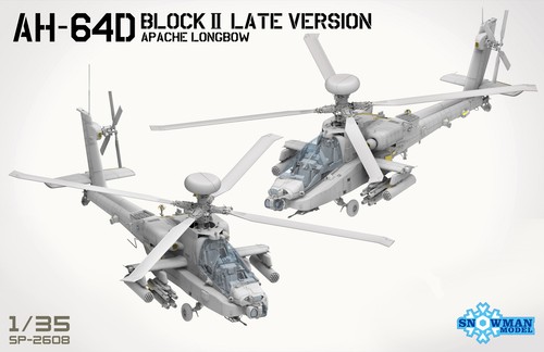 SNOWMAN MODEL SP-2608 1/35 AH-64D BLOCK II LATE VERSION APACHE LONGBOW - Imagen 2 de 5