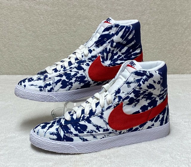 Nike Men's Shoes Blazer Mid 77 Vintage Blue Tie-Dye CZ7874-600 Skateboarding 