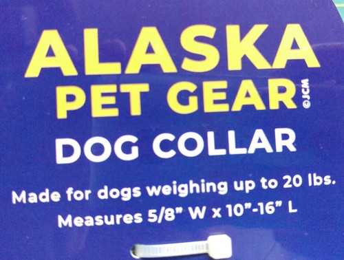 Alaska Pet Gear Dog Collar para hasta 20 libras perro S/M 5/8"" x 10""-16"" ajustable - Imagen 3 de 3