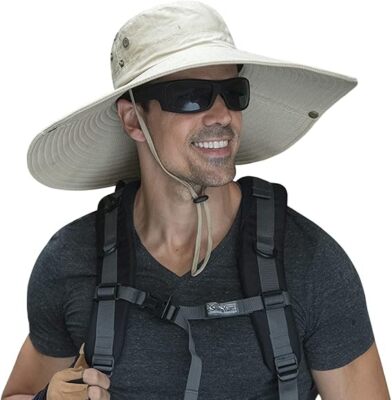 Sombrero tipo pescador de ala súper ancha de 6 pulgadas para hombres y mujeres