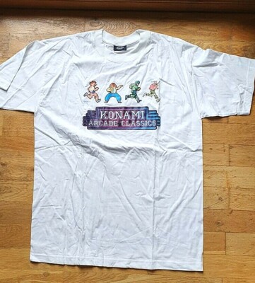 KONAMI Arcade Classics---T-Shirt---weiß---Gr.L---Rar---Selten