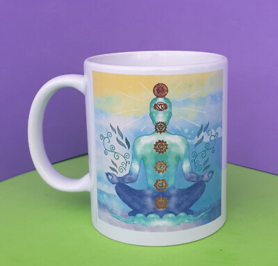 TAZA DE TÉ - TAZA DE CAFÉ - TAZA DE CERÁMICA - 330ML - SIETE CHAKRAS