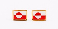 Gemelos Bandera de Groenlandia--Dinamarca Escandinava Europea Groenlandia