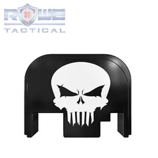Rowe Tactical Rear Slide Cover Plate for Glock Gen 1-4 - Rowe Punisher Skull