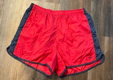 Vintage Nike L 12-14 Running Shorts Red