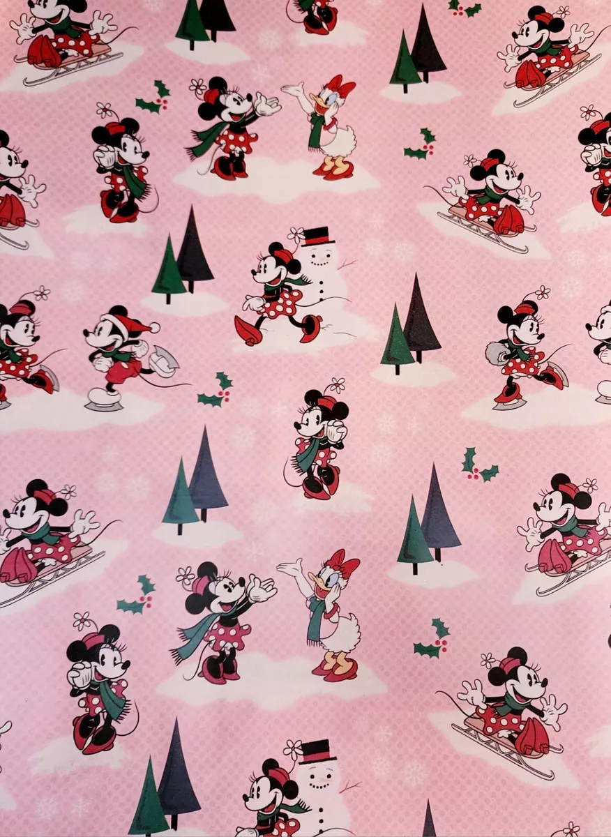 Minnie Mouse Gift Wrap Set Wrapping Paper And Ribbon see description 25sqft