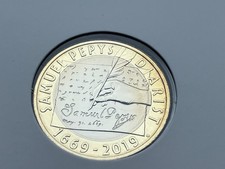 ~Simply Coins~ 2019 SAMUEL PEPYS 2 Pound Coin ROYAL MINT BU UNC