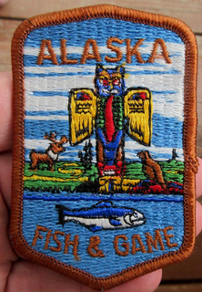 VINTAGE ALASKA FISH & GAME CONSERVATION OFFICER GAME WARDEN PATCH