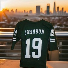 NEW YORK JETS VINTAGE 1997 KEYSHAWN JOHNSON JERSEY TSHIRT-YOUTH 10/12