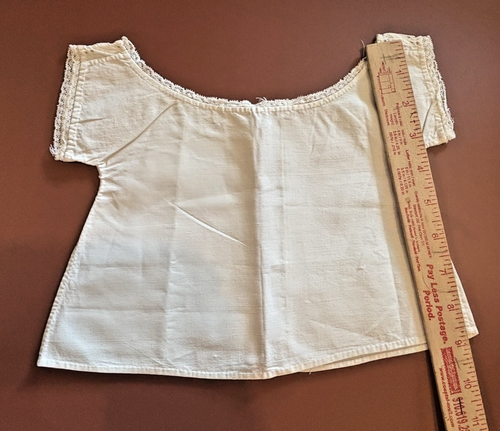 VICTORIAN TURN OF CENTURY BABY BODICE-FINEST COTTON/LACE TRIM,FRENCH SEAMS - Picture 2 of 3
