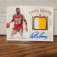 2014-15 Panini National Treasures - Lasting Legacies Robert Horry  /25 (AU, MEM)