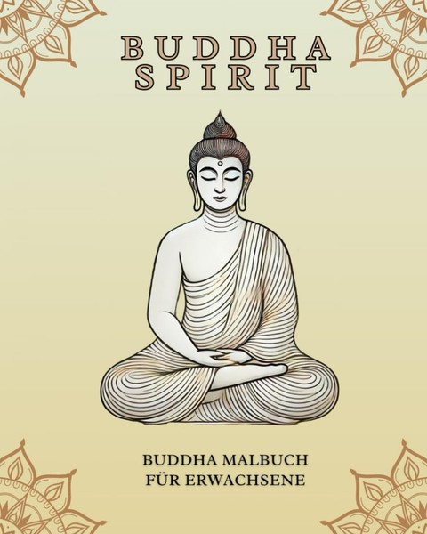 Buddha Malbuch Erwachsene A5 64 Seiten Ausmalen Mandala Motive Entspannung-image