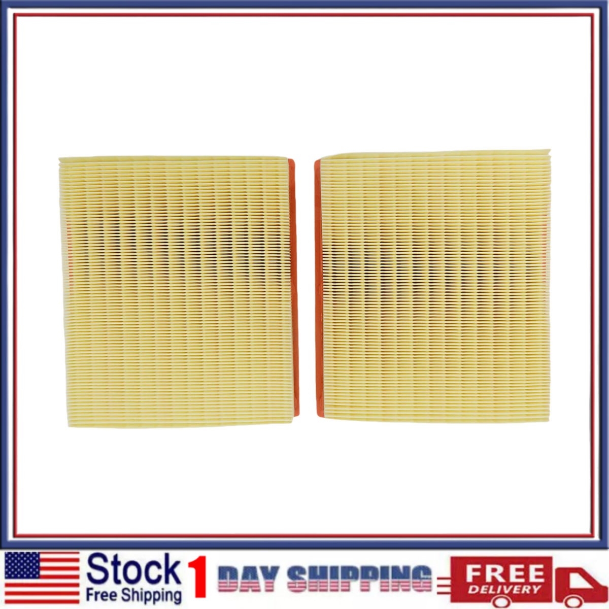2pcs Air Filter For 1998-2002 Rolls Royce Silver Seraph Models