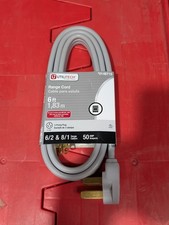 Utilitech 6ft 3-Prong Range Cord 50 Amp 6/2 8/1 Gauge 0148715