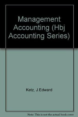 Management Accounting (Hbj Accounting Series) Buch Thomson Learning