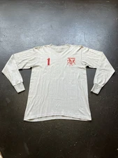 Vintage 80s Dow Corning Midland MI Sports Long Sleeve Graphic Shirt Gray M USA