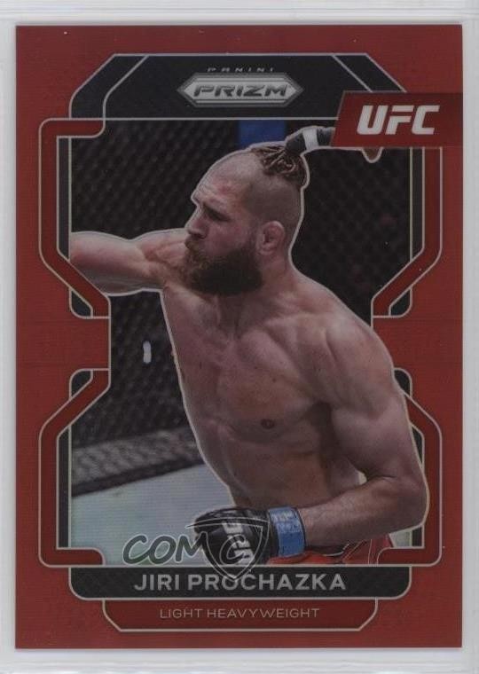2022 Panini Prizm UFC Red Prizm 280/299 Jiri Prochazka #185 1ek2