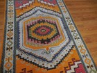 Turkish Oushak Rug, Geometric Multicolored Handmade Bohemian Rug 4x6 Ft — photo 10