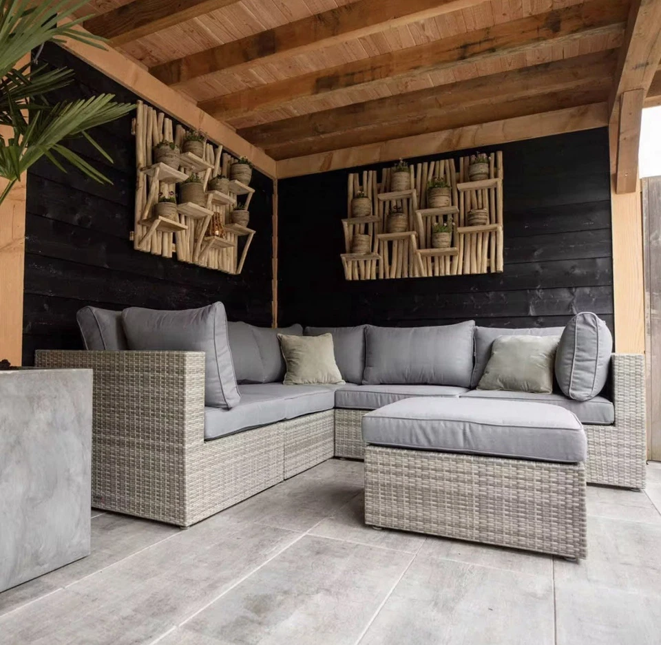 Very Comfortable Outdoor Furniture Set with Coushins and Small Island Table - Image 3 of 4