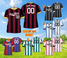 Personalized Name Number Referee Custom Pinstripe Jersey All Over Print Shirt