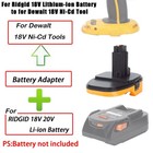 Battery Adapter Converter For Ridgid 18V Li-Ion Battery to for Dewalt Ni-Cd Tool — photo 8