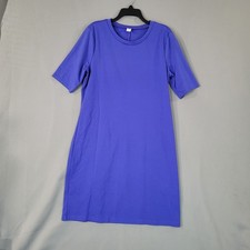 Old Navy Women's Dress Large Tall Blue Polyester Rayon Spandex