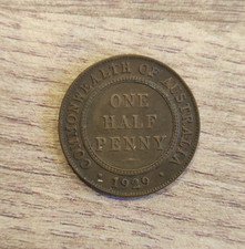 1929 Australian Half Penny