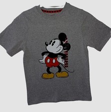 NWT Disney MICKEY Mouse BOY'S Top Shirt Tee Gray SIZE 8 NEW WITH TAGS