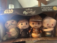 STAR WARS Hallmark Itty Bittys Return Of The Jedi Plush Set NIB