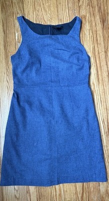 Banana Republic Women's Blue Navy Sleeveless Linen Blend Mini Dress Size 2