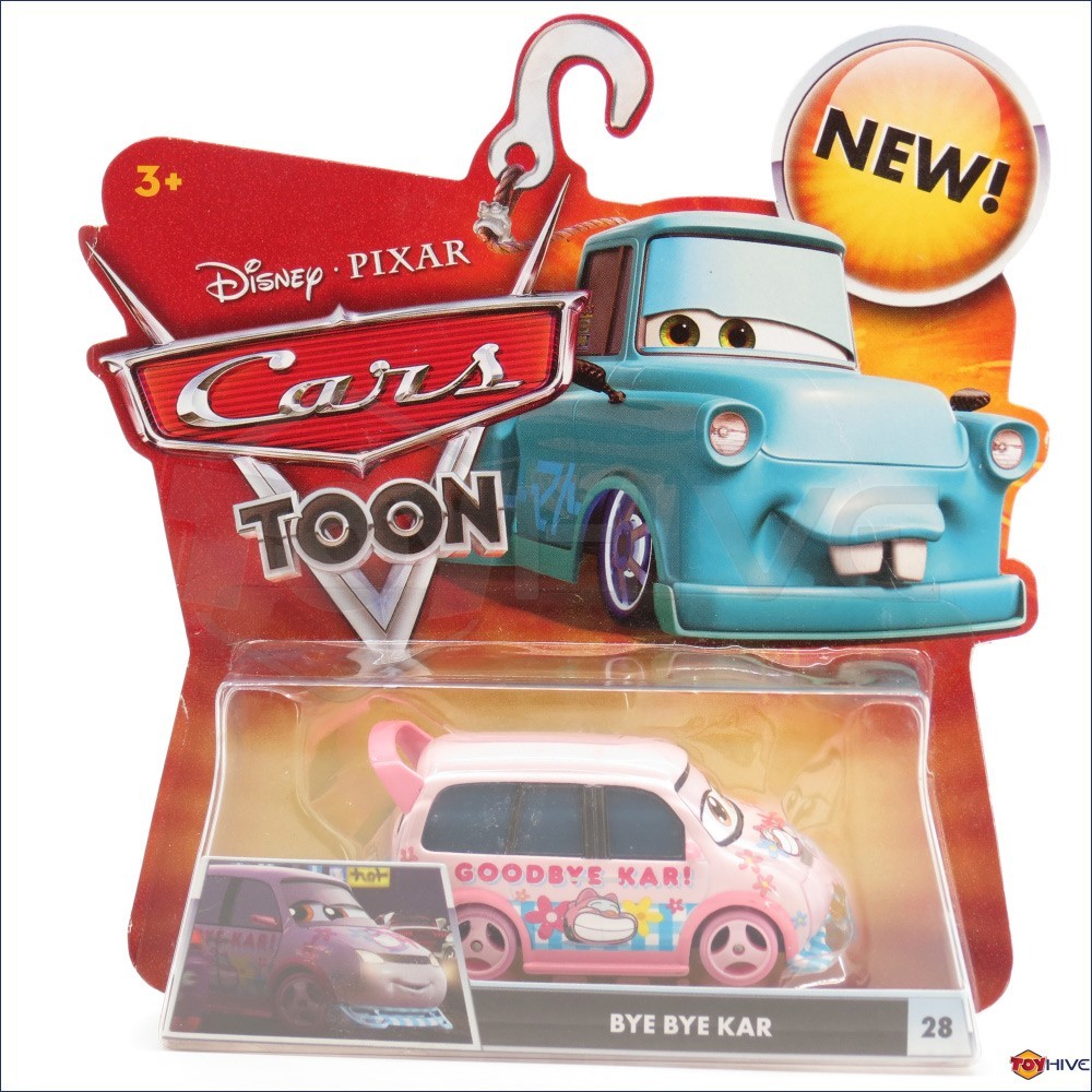 Disney Pixar Cars Toon Bye Bye Kar #28 diecast car by Mattel