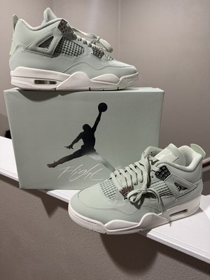 Size 9.5M/11W- Air Jordan 4 Retro Seafoam Sail fast shipping today  HV0823 003