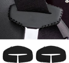 Seat Belt Buckle Protector Cover 2pcs Leather Pad Safety Belt Cl Color Black Seat Belt Buckle Protector Cover 2pcs Leather Pad Safety Belt Cl Color Black