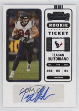 2022 Panini Contenders Rookie Ticket Teagan Quitoriano #231 Auto 6k8