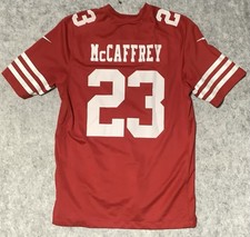 Christian McCaffrey 23 On Field Nike NFL San Francisco 49ers Red Jersey Men s M
