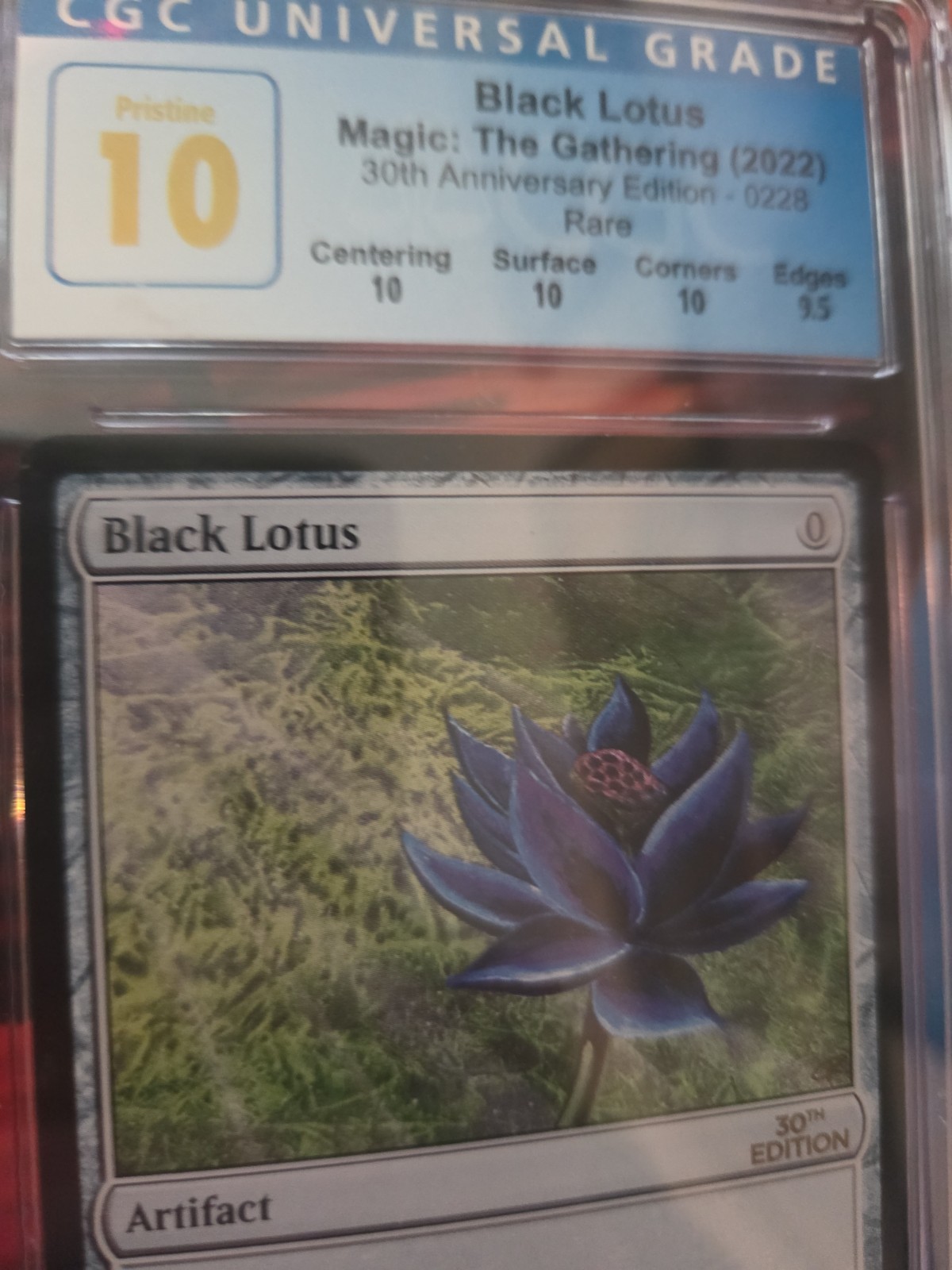 2022 Magic The Gathering 30th Anniversary 228 Black Lotus CGC PRISTINE 10   view 3