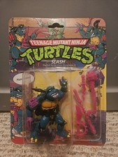 TMNT SLASH 1990 Playmates Teenage Mutant Ninja Turtles Figure MOC MOSC